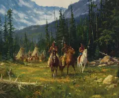 Gary Lynn Roberts, Evening Ride, Oil on canvas