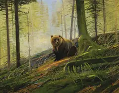 Nicholas Coleman, Into the Northwest, Oil on board