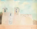 Gerard Curtis Delano, San Francisco de Asís Ranchos de Taos, NM, Watercolor