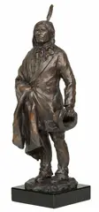 Spotted Tail Goes to Washington by Glenna Goodacre, Bronze, cast 22/50, sold Apr 2026