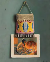 William Acheff, Strike-a-Light Bag, Oil on canvas