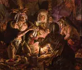 William Ahrendt, The Medicine Man, Oil on canvas