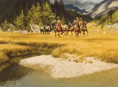 Before the Storm by Frank McCarthy, Oil on canvas mounted to board, sold Apr 2026
