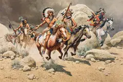 Frank McCarthy, Scourge of the Northern Plains, Oil on canvas
