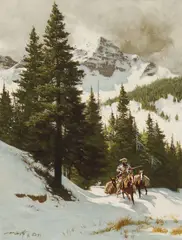 After the Northern by Frank McCarthy, Oil on canvas mounted to board, sold Apr 2026