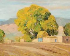 Sheldon Parsons, Alcalde, NM, Oil on board