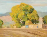 Sheldon Parsons, Alcalde, NM, Oil on board