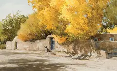 Morris Rippel, Autumn Aura, Watercolor