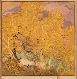 Gustave Baumann, Autumnal Glory, Woodblock print, 51/100