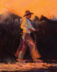 Joe Beeler, Monday Morning, Oil on canvas