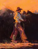 Joe Beeler, Monday Morning, Oil on canvas