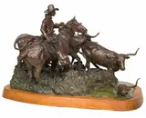 Joe Beeler, The Crossing, Bronze, cast 9/30