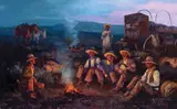 Joe Beeler, Sagebrush Serenade, Oil on canvas