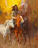 Roy Andersen, A Gift of Horses, Oil on canvas