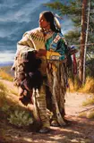 Alfredo Rodríguez, A Sioux Gentleman, Oil on canvas