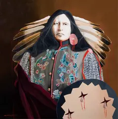 J D Challenger, Speaks of Visions, Acrylic on canvas