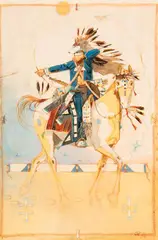 Oreland Joe, Blackwolf's War Charms, Acrylic on canvas mounted to canvas