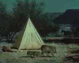 Bill Owen, Three Little Pigs, Oil on canvas