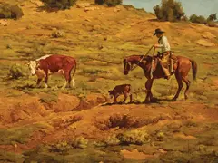 Bill Owen, Mama It's Too Deep, Oil on canvas