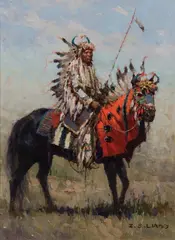 Z. S. Liang, Advocate for Peace study, Oil on canvas mounted to board