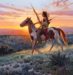 Martin Grelle, Sundown in Crow Country, Oil on linen