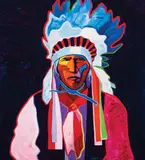 John Nieto, Geronimo, Acrylic on canvas