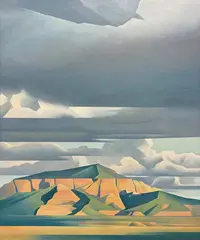 Ed Mell, Reservation Storm, Oil on linen