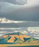 Ed Mell, Reservation Storm, Oil on linen