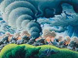 Kim Douglas Wiggins, Texas Twister, Oil on canvas