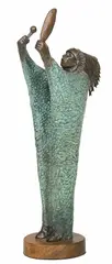 Allan Houser, Sioux with Rattle and Fan, Bronze, cast 34/50