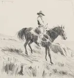 Mark Maggiori, A Rocky Slope, Graphite