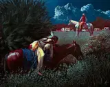 Mark Maggiori, Night Watch, Oil on canvas