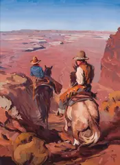 Mark Maggiori, On the Top of the World, Oil on canvas mounted to board