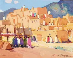 Jerry Jordan, Layers of Yesteryear, Oil on canvas