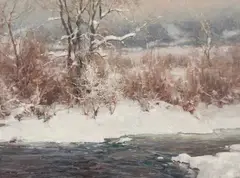 Clyde Aspevig, Winter Soft Harmony, Oil on canvas