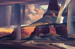 Ed Mell, Rain and Runoff, Oil on linen