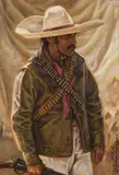 Steven Lang, Villista, Oil on canvas