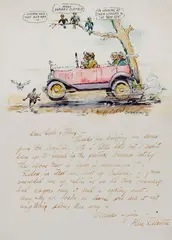 J. K. Ralston, Illustrated Personal Letter, Watercolor and Ink