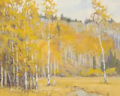 Keith Huey, Big Sandy Fall, Oil on canvas