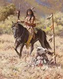 Steven Lang, Buffalo Medicine Shrine, Oil on canvas