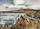 Arthur Haddock, Coastal Scene, Watercolor