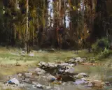 Cyrus Afsary, Quiet Glen, Oil on canvas