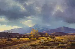 Michael Stack, Storm in the Santa Ritas, Oil on canvas