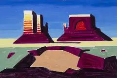 Conrad Buff, Monument Valley, oil on board