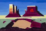 Conrad Buff, Monument Valley, oil on board