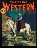 Michael Cassidy, Thrilling Western, Rustlers of the Rio, Oil on linen