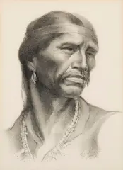 Joseph Imhoff, Untitled (Portrait), Charcoal