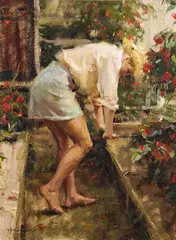Daniel Gerhartz, Greenhouse Designs, Oil on canvas