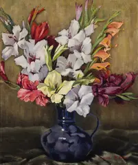 Kenneth Miller Adams, Untitled (Bouquet of flowers), Oil on canvas