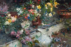 Richard Schmid, Spring Flowers, Oil on canvas